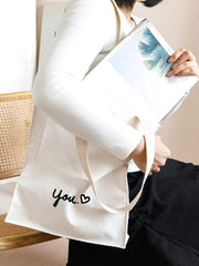 Futurecen - Letter Graphic Shopper Bag  - Women Tote Bags