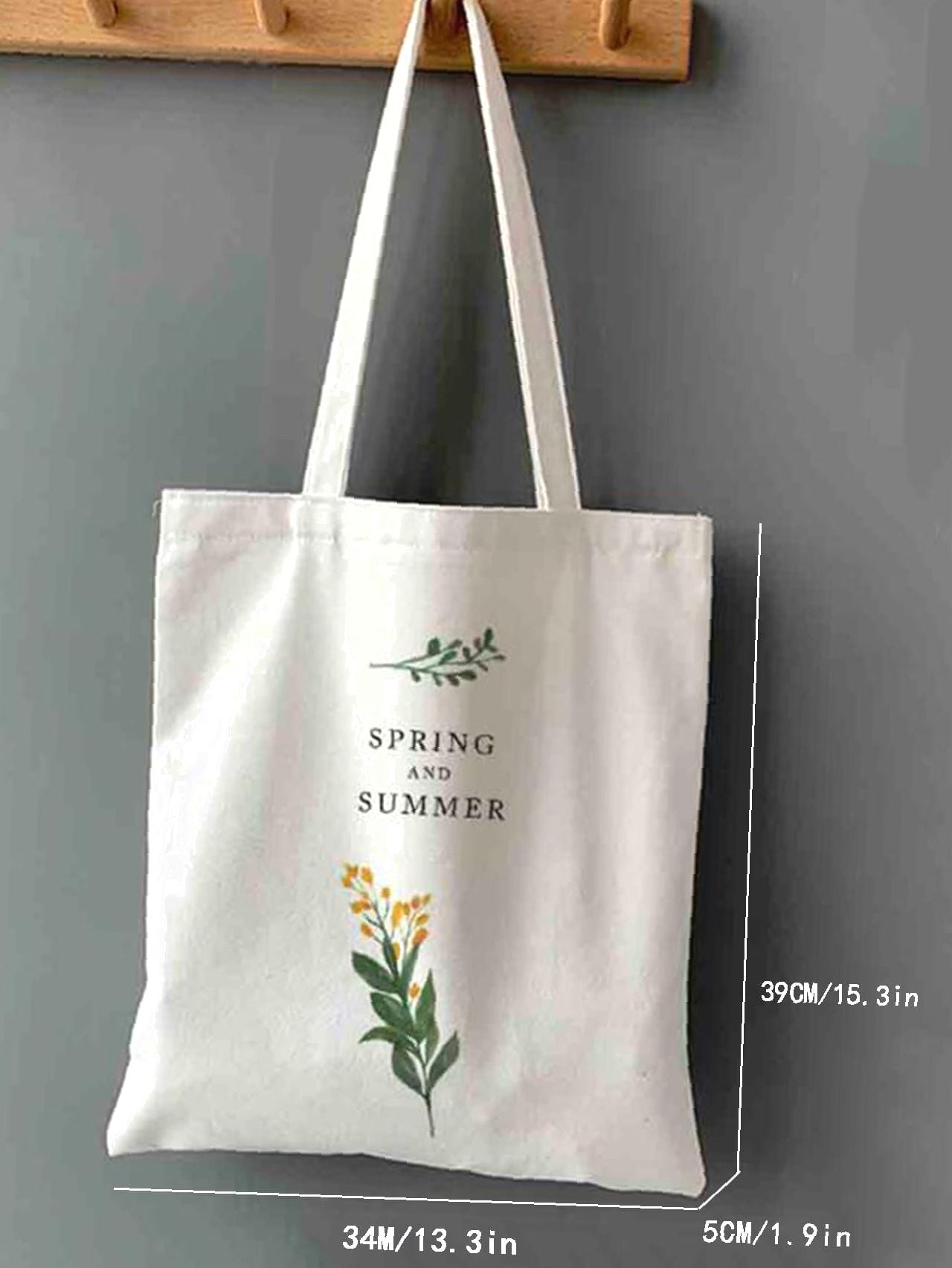 Futurecen - Letter Graphic Shopper Bag  - Women Tote Bags