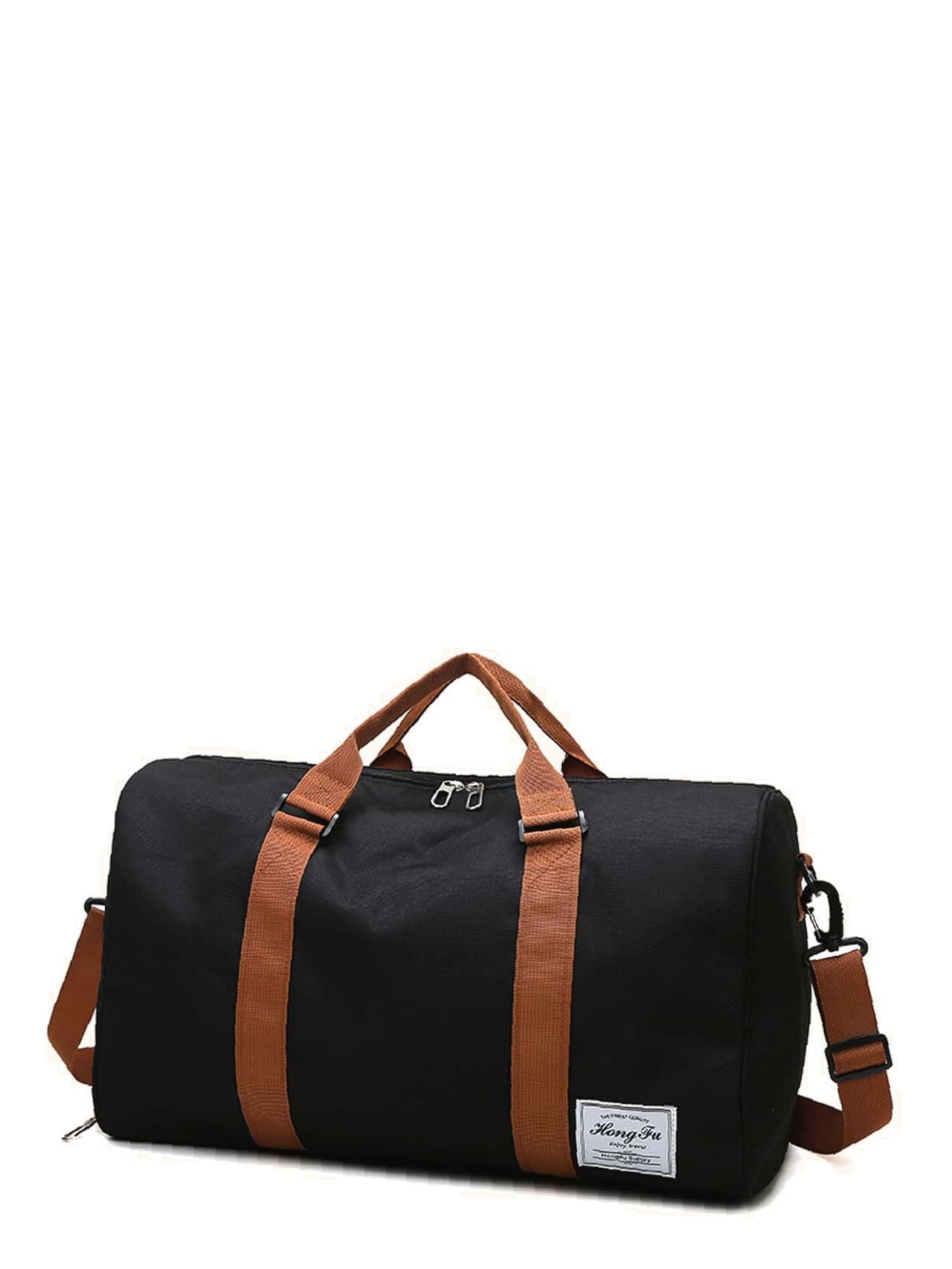 Futurecen - Letter Patched Large Capacity Duffel Bag  - Women Tote Bags