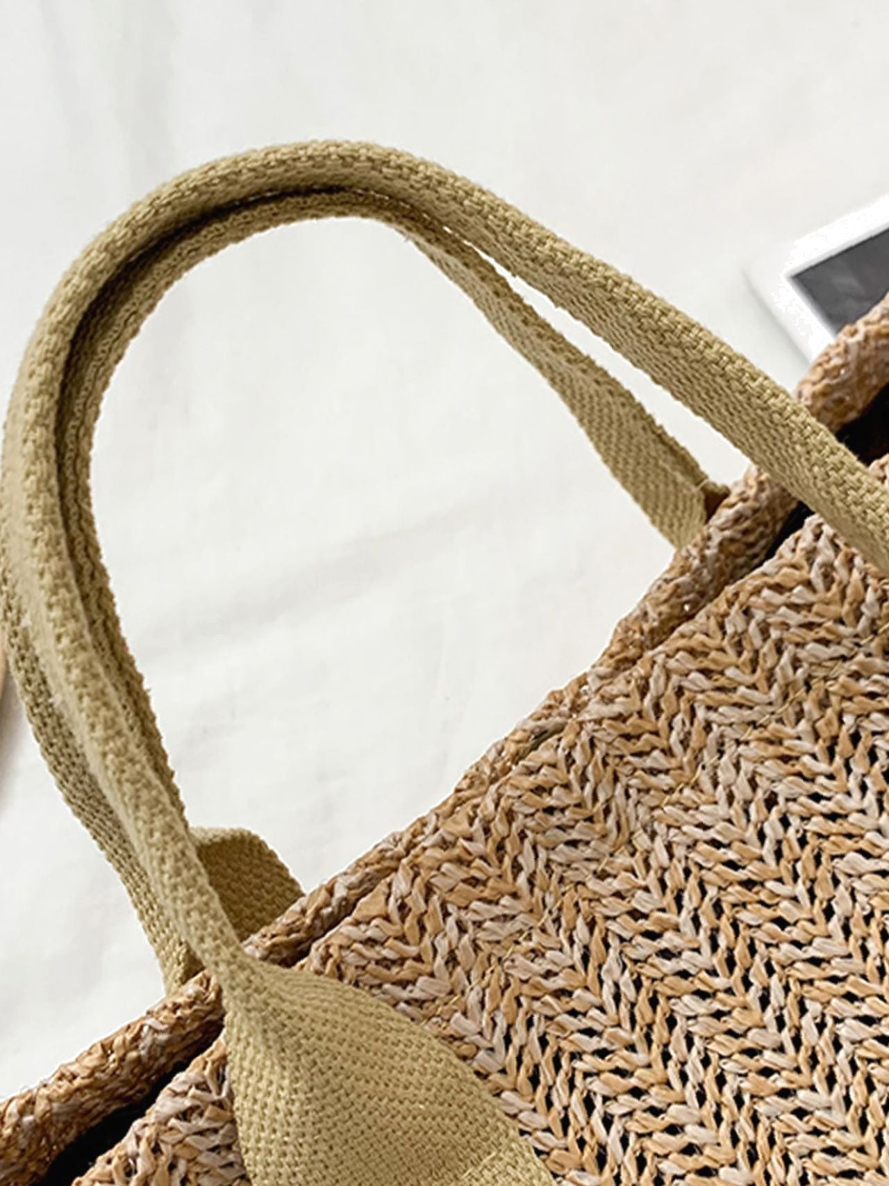 Futurecen - Minimalist Large Capacity Straw Bag  - Women Tote Bags