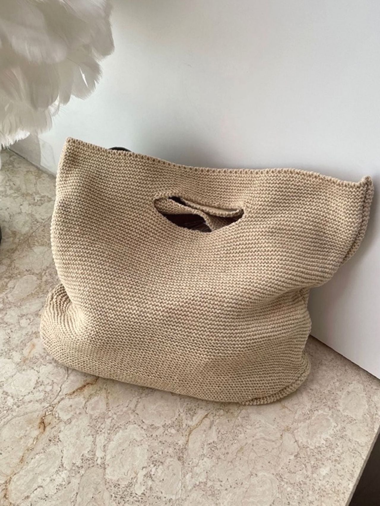 Futurecen - Minimalist Top Handle Crochet Bag  - Women Tote Bags