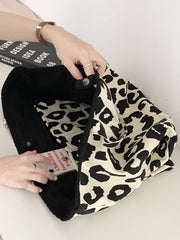 Futurecen - Leopard Tote Bag with Inner Pouch  - Women Tote Bags