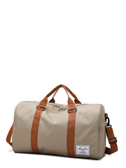 Futurecen - Letter Patched Large Capacity Duffel Bag  - Women Tote Bags