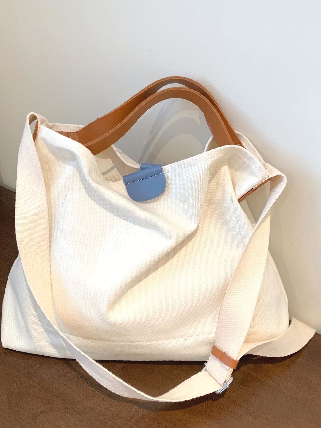 Futurecen - Colorblock Top Handle Bag  - Women Tote Bags