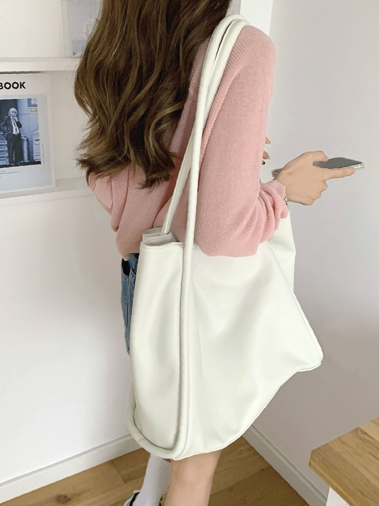 Futurecen - Minimalist Large Capacity Shoulder Tote Bag  - Women Tote Bags