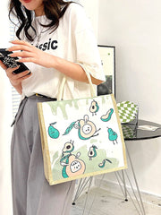 Futurecen - Cartoon Graphic Top Handle Bag  - Women Tote Bags