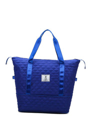 Futurecen - Quilted Patch Detail Duffel Bag  - Women Tote Bags