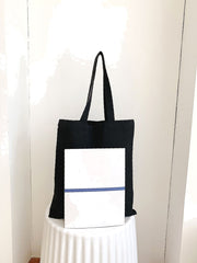 Futurecen - Figure & Letter Graphic Shopper Bag  - Women Tote Bags