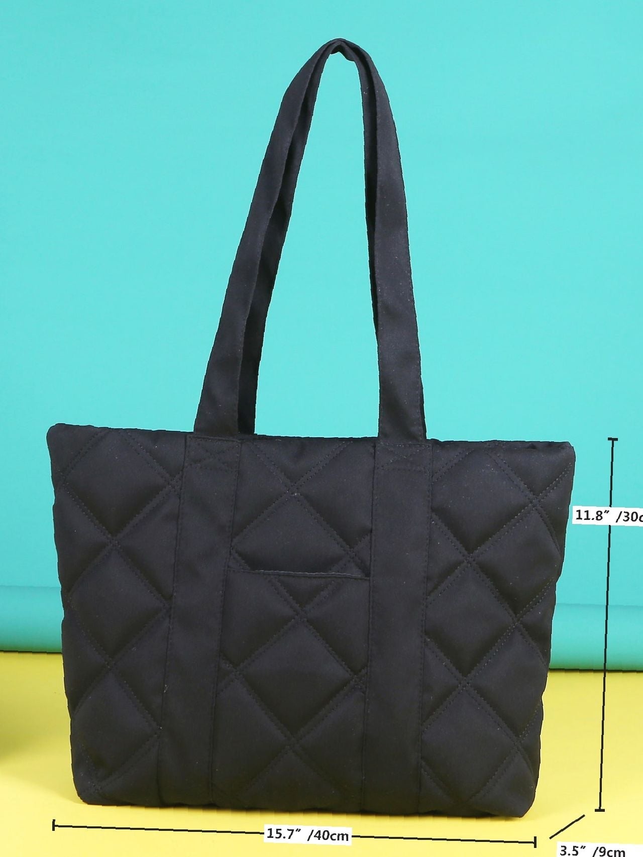 Futurecen - Minimalist Quilted Shoulder Tote Bag  - Women Tote Bags