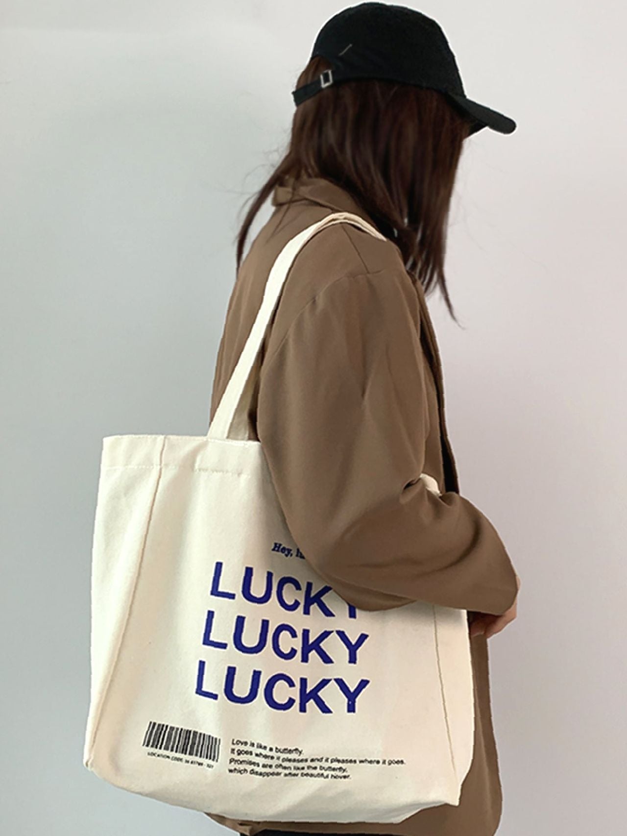 Futurecen - Letter Graphic Tote Bag  - Women Tote Bags