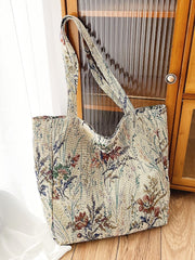 Futurecen - Floral Graphic Large Capacity Shopper Bag  - Women Tote Bags