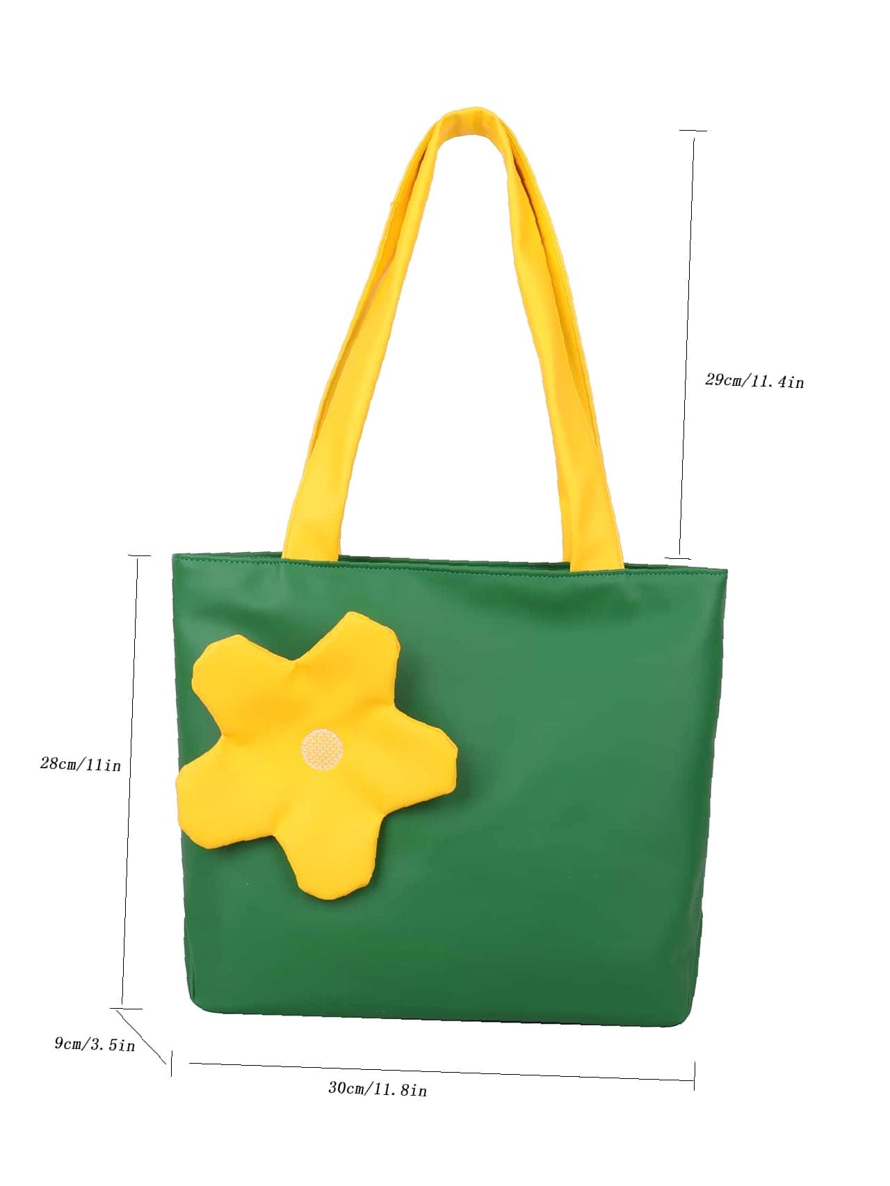 Futurecen - Flower Decor Shoulder Tote Bag  - Women Tote Bags