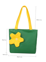 Futurecen - Flower Decor Shoulder Tote Bag  - Women Tote Bags