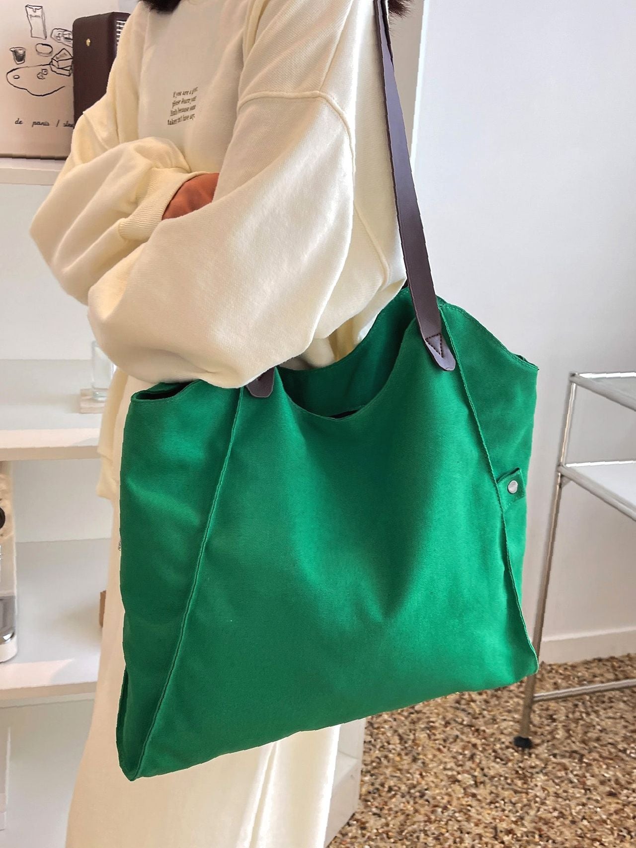 Futurecen - Minimalist Large Capacity Shopper Bag  - Women Tote Bags