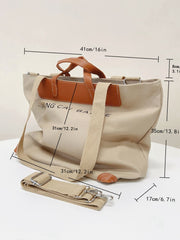 Futurecen - Letter Graphic Top Handle Bag  - Women Tote Bags