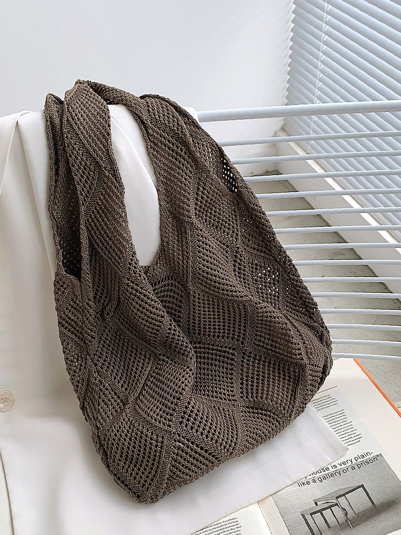 Futurecen - Knit Tote Bag  - Women Tote Bags