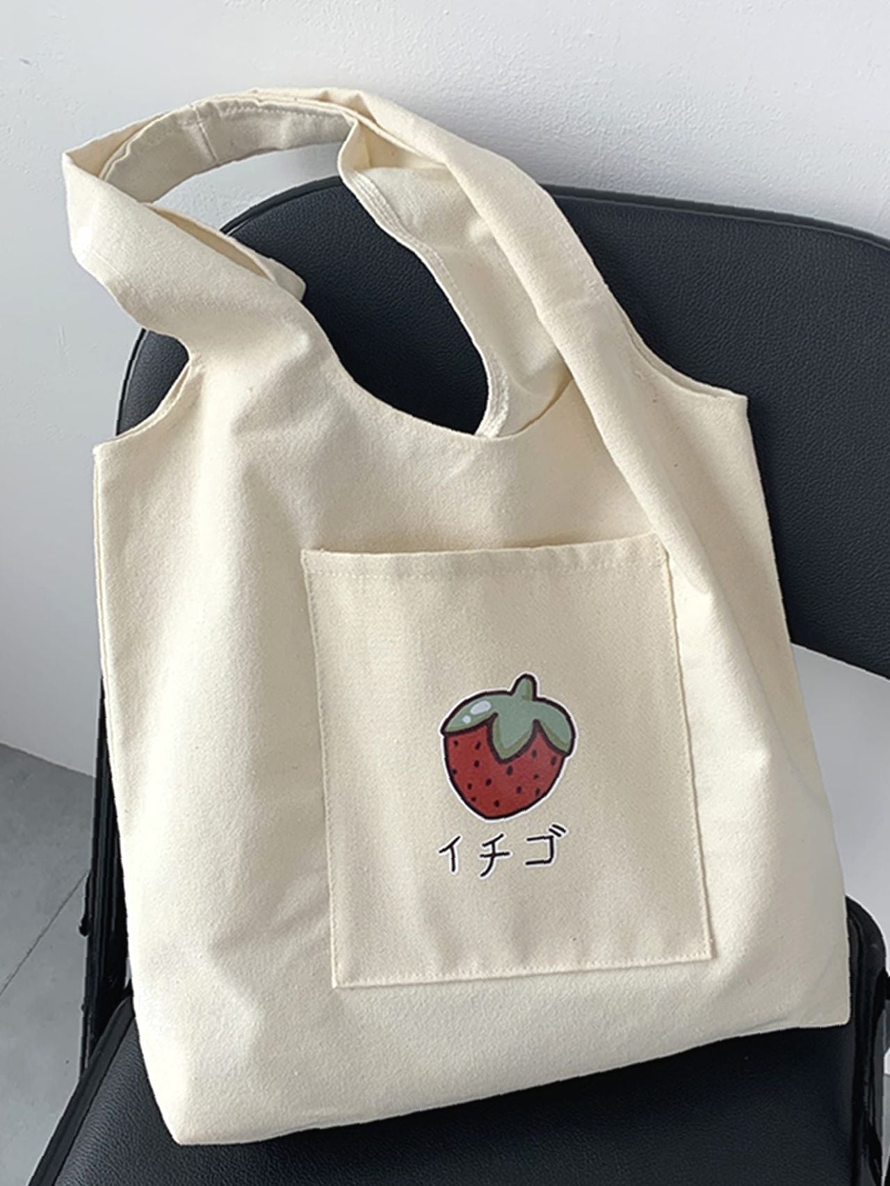 Futurecen - Strawberry Pattern Tote Bag  - Women Tote Bags