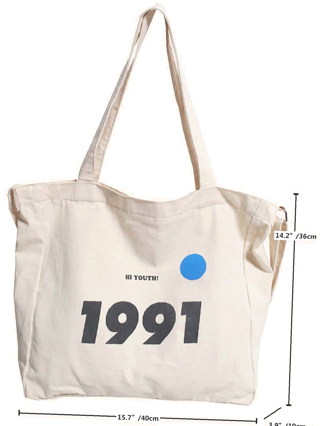 Futurecen - Number Graphic Tote Bag  - Women Tote Bags