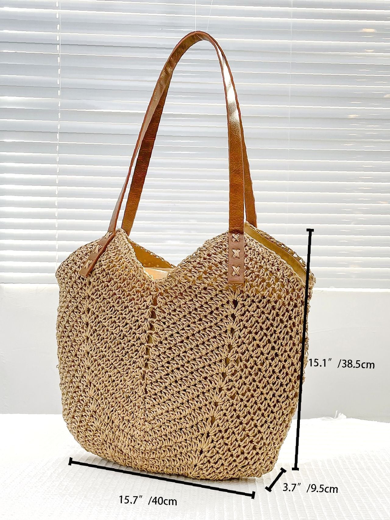 Futurecen - Minimalist Large Capacity Straw Bag  - Women Tote Bags