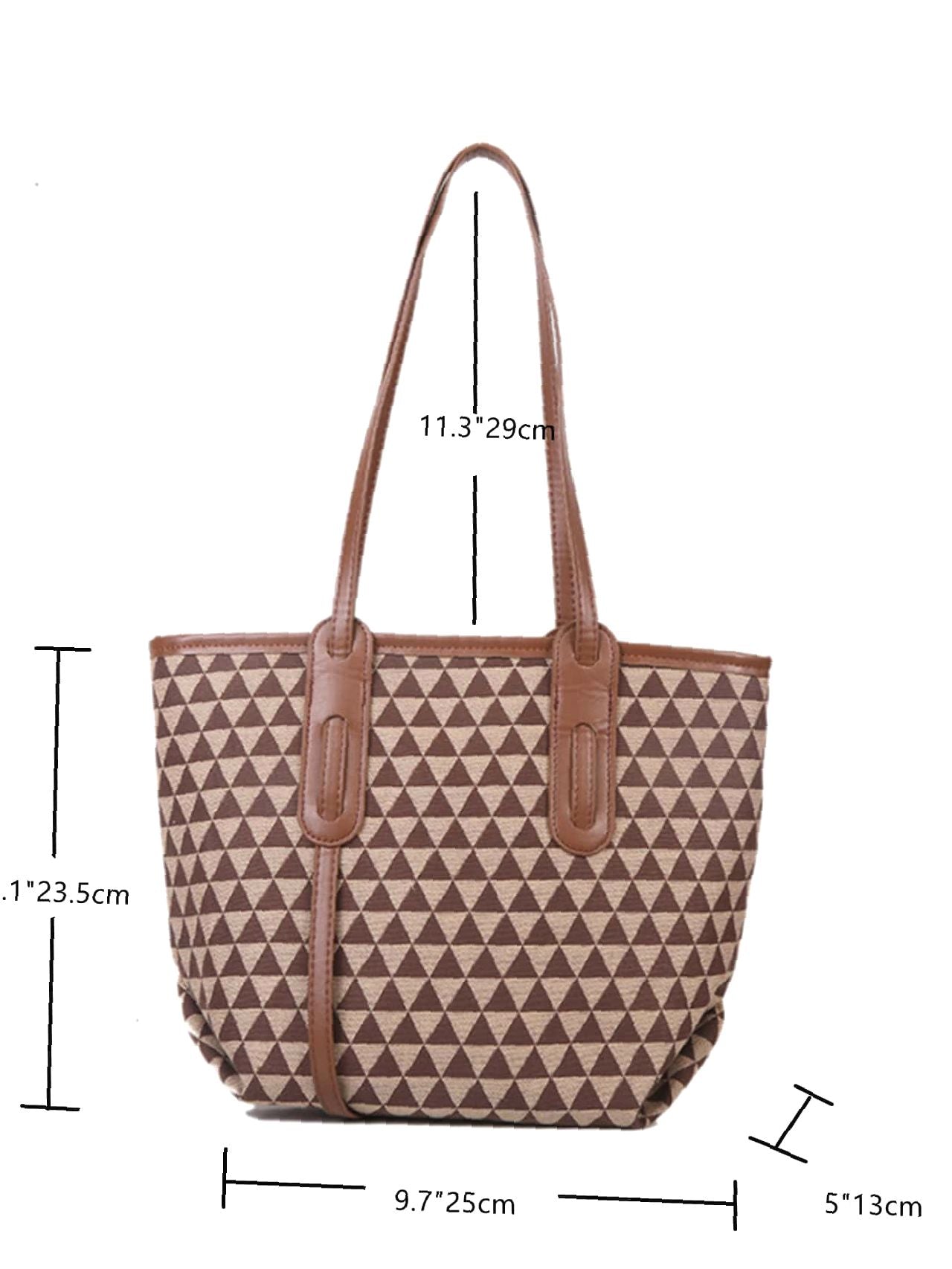 Futurecen - Geometric Graphic Top Handle Bag  - Women Tote Bags