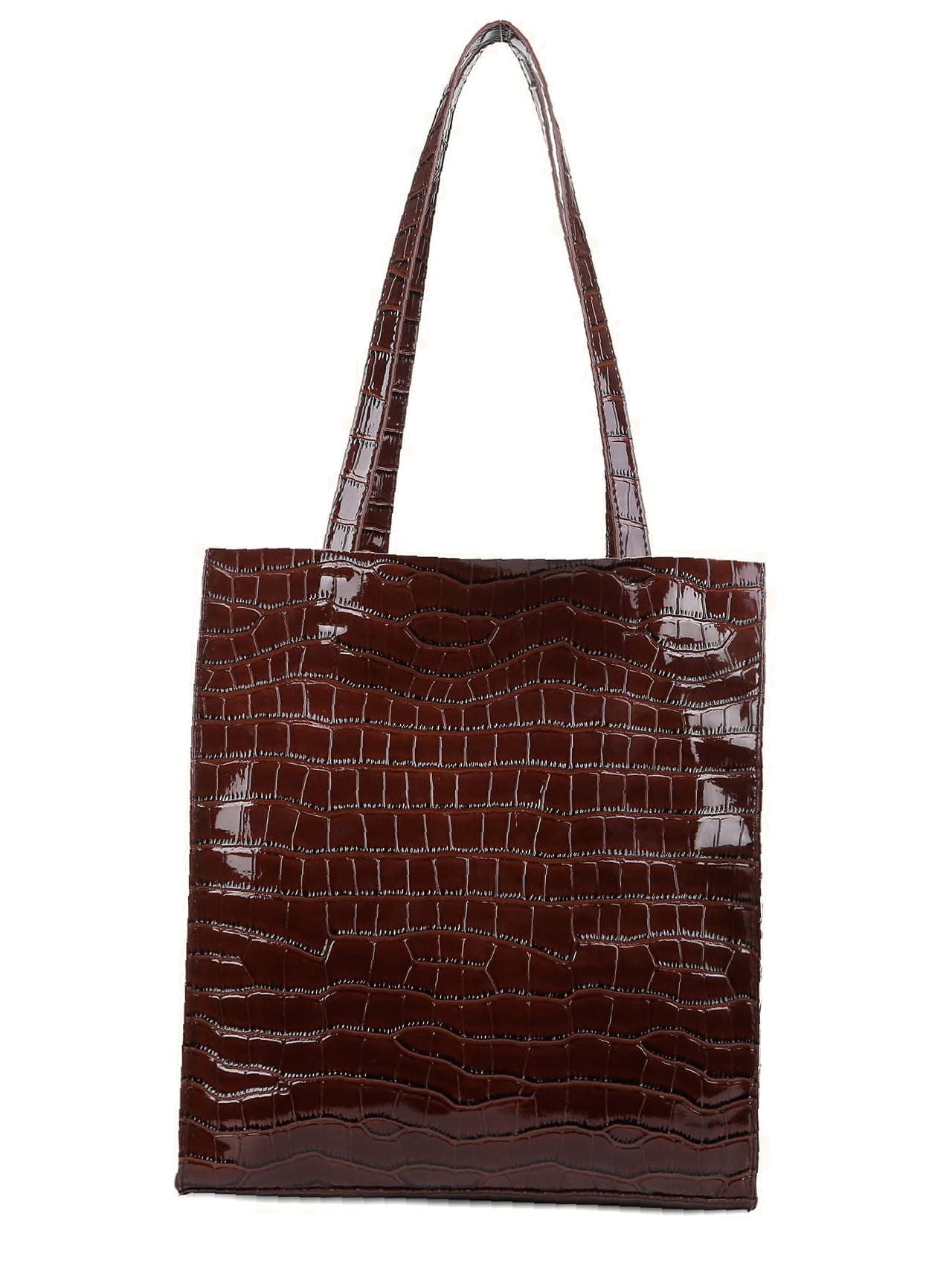 Futurecen - Croc Embossed Tote Bag  - Women Tote Bags