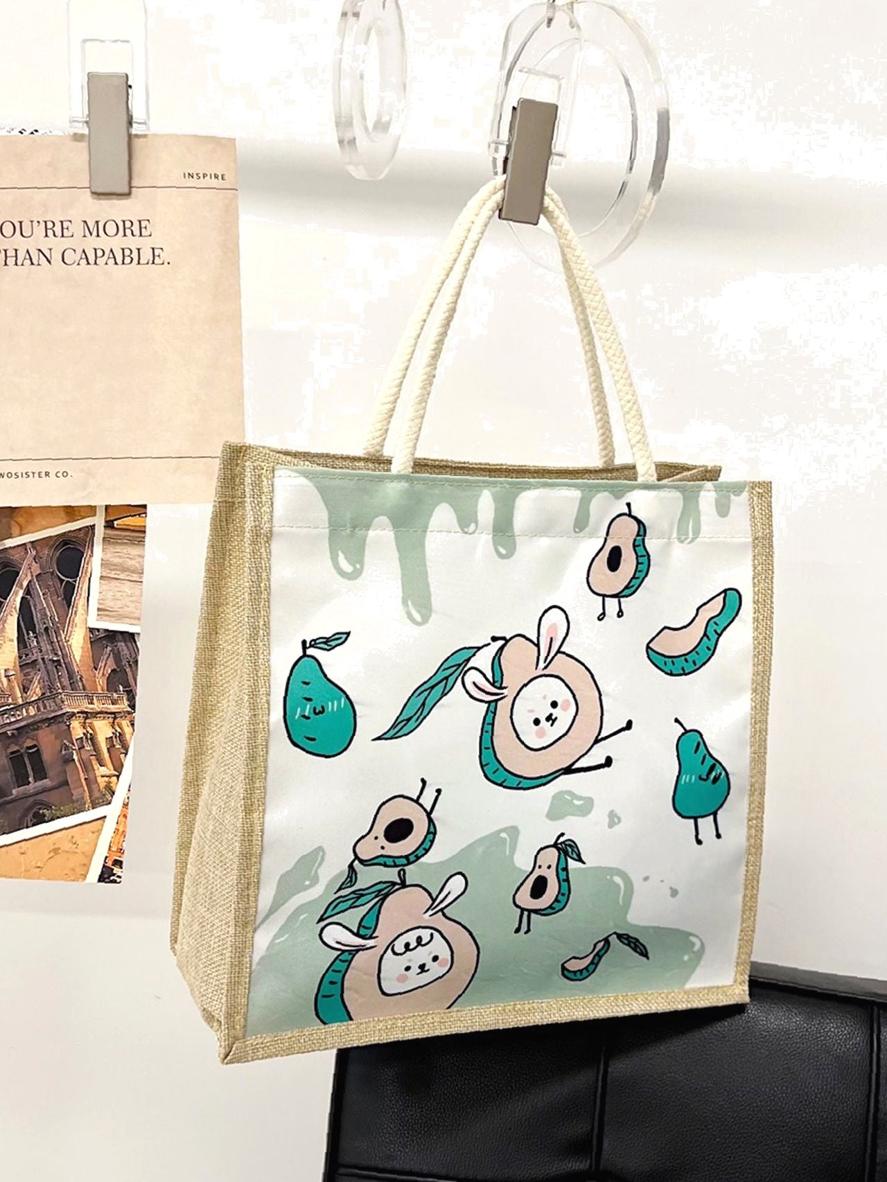 Futurecen - Cartoon Graphic Top Handle Bag  - Women Tote Bags