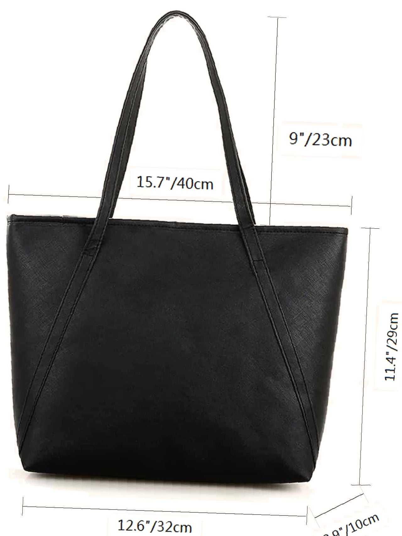 Futurecen - Minimalist PU Tote Bag  - Women Tote Bags