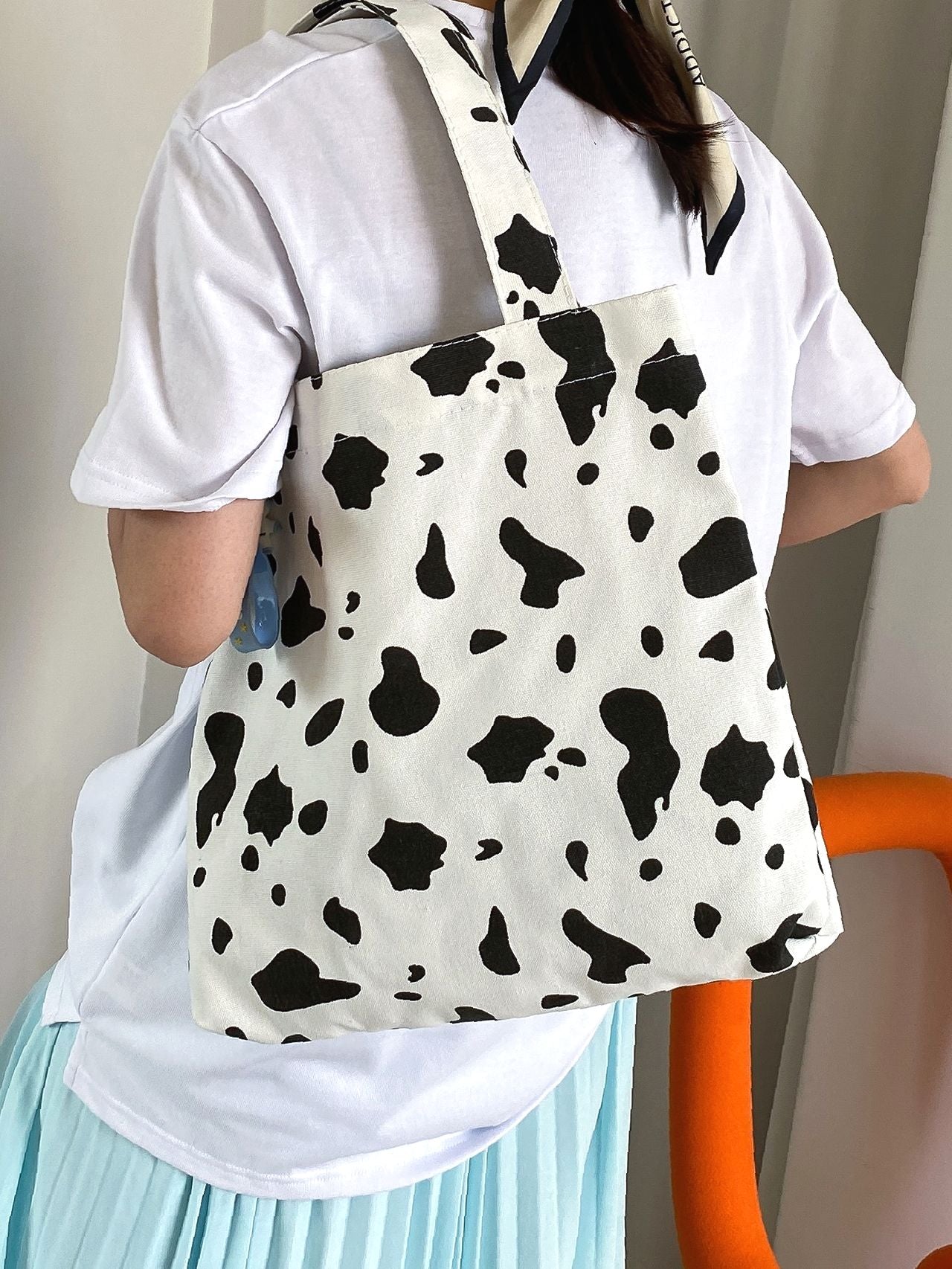 Futurecen - Cow Print Shopper Bag  - Women Tote Bags