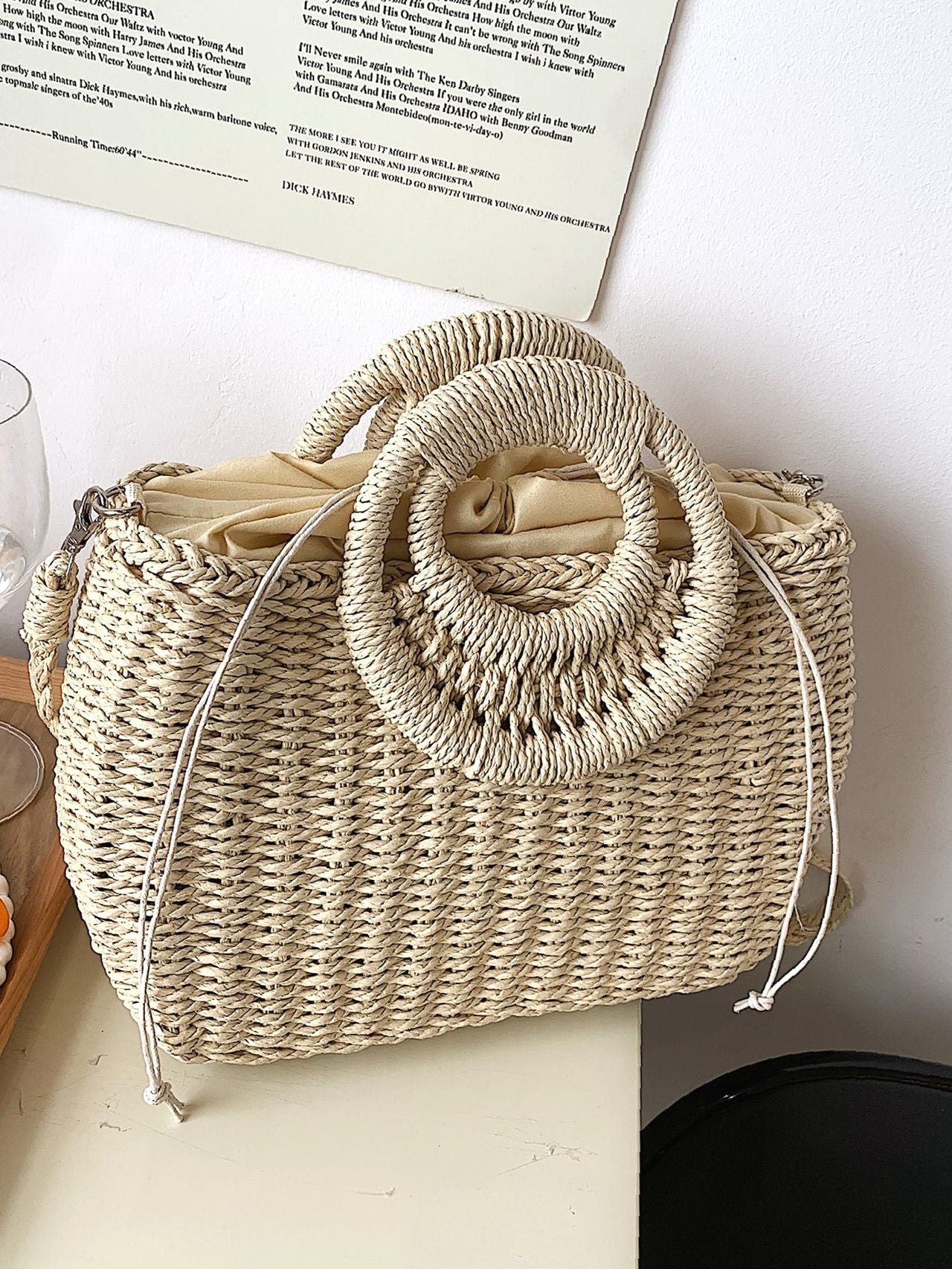 Futurecen - Minimalist Straw Bag  - Women Tote Bags