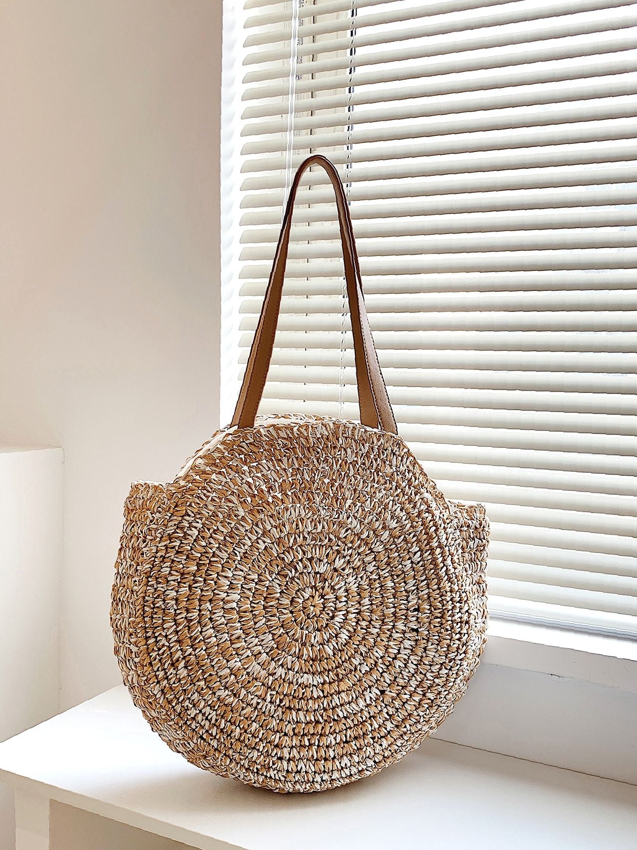 Futurecen - Straw Circle Bag  - Women Tote Bags