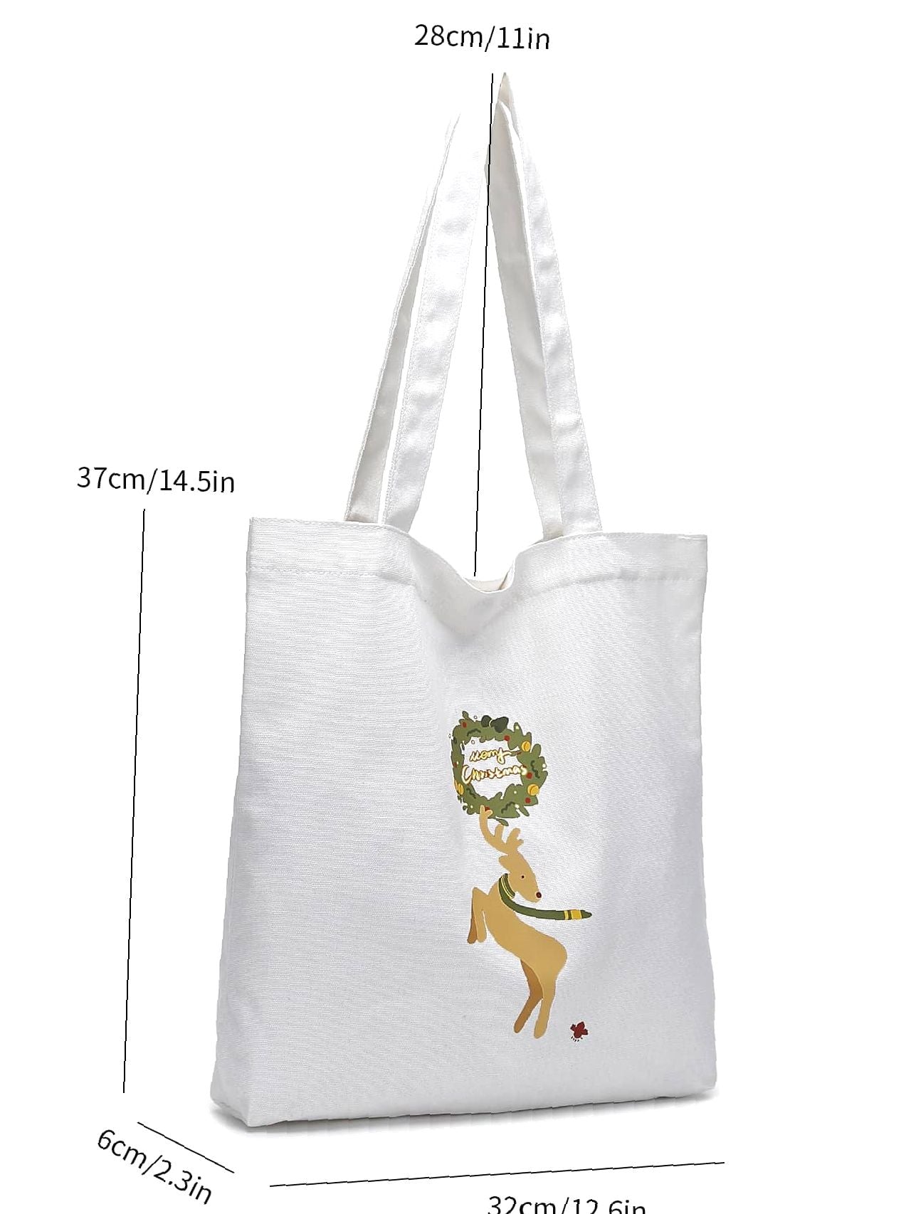 Futurecen - Animal & Letter Graphic Shopper Bag  - Women Tote Bags