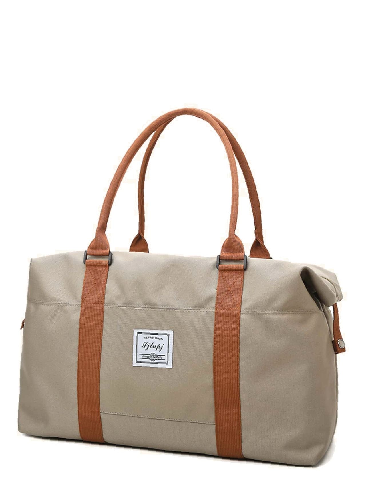 Futurecen - Two Tone Large Capacity Duffle Bag  - Women Tote Bags