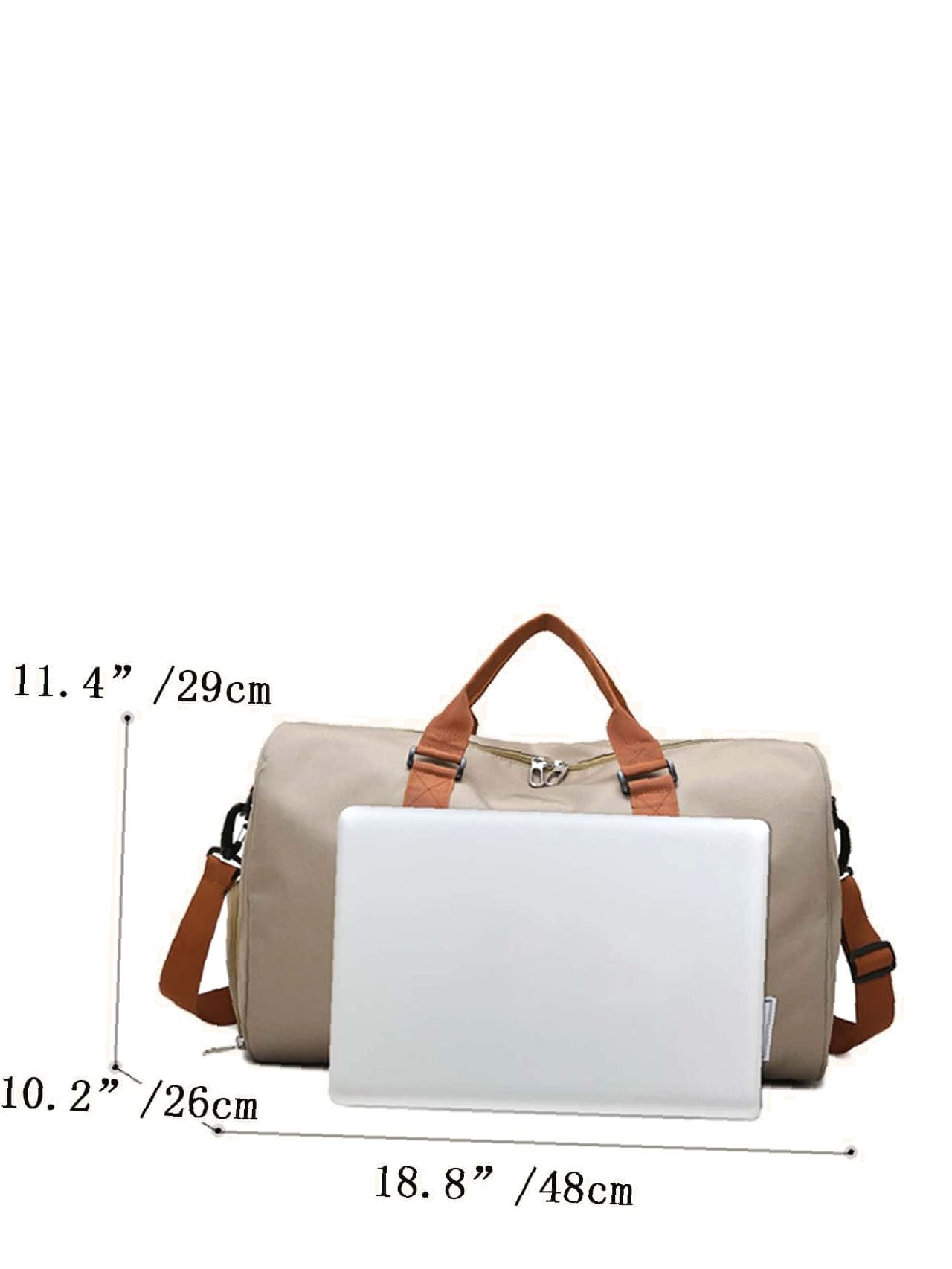 Futurecen - Letter Patched Large Capacity Duffel Bag  - Women Tote Bags