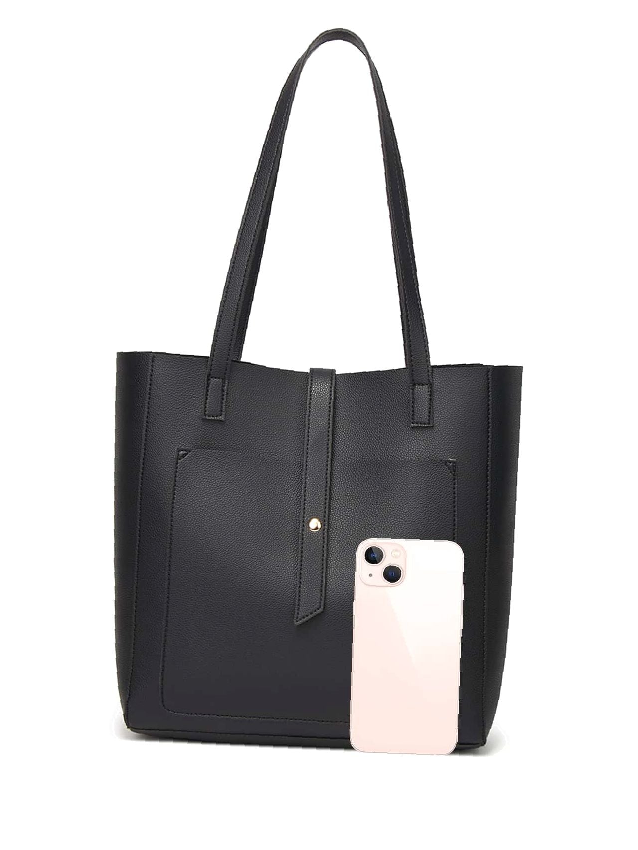 Futurecen - Studded Decor Shoulder Tote Bag  - Women Tote Bags