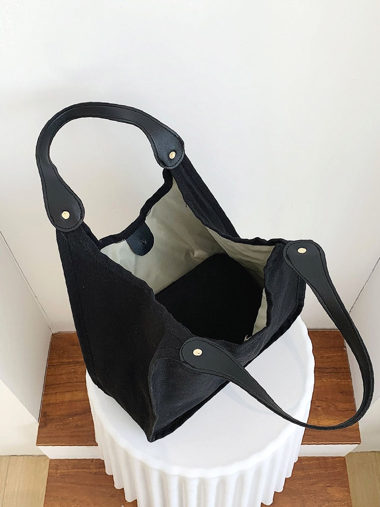 Futurecen - Minimalist Shoulder Tote Bag with Inner Pouch  - Women Tote Bags