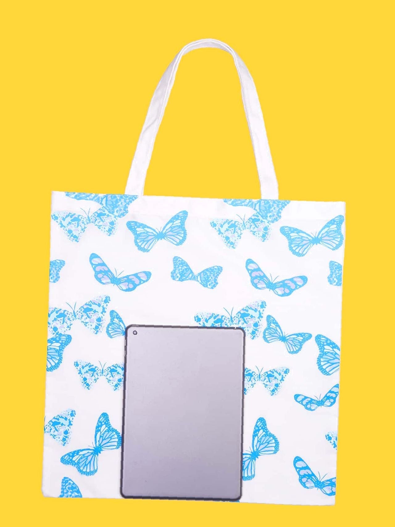 Futurecen - Butterfly Graphic Shopper Bag  - Women Tote Bags