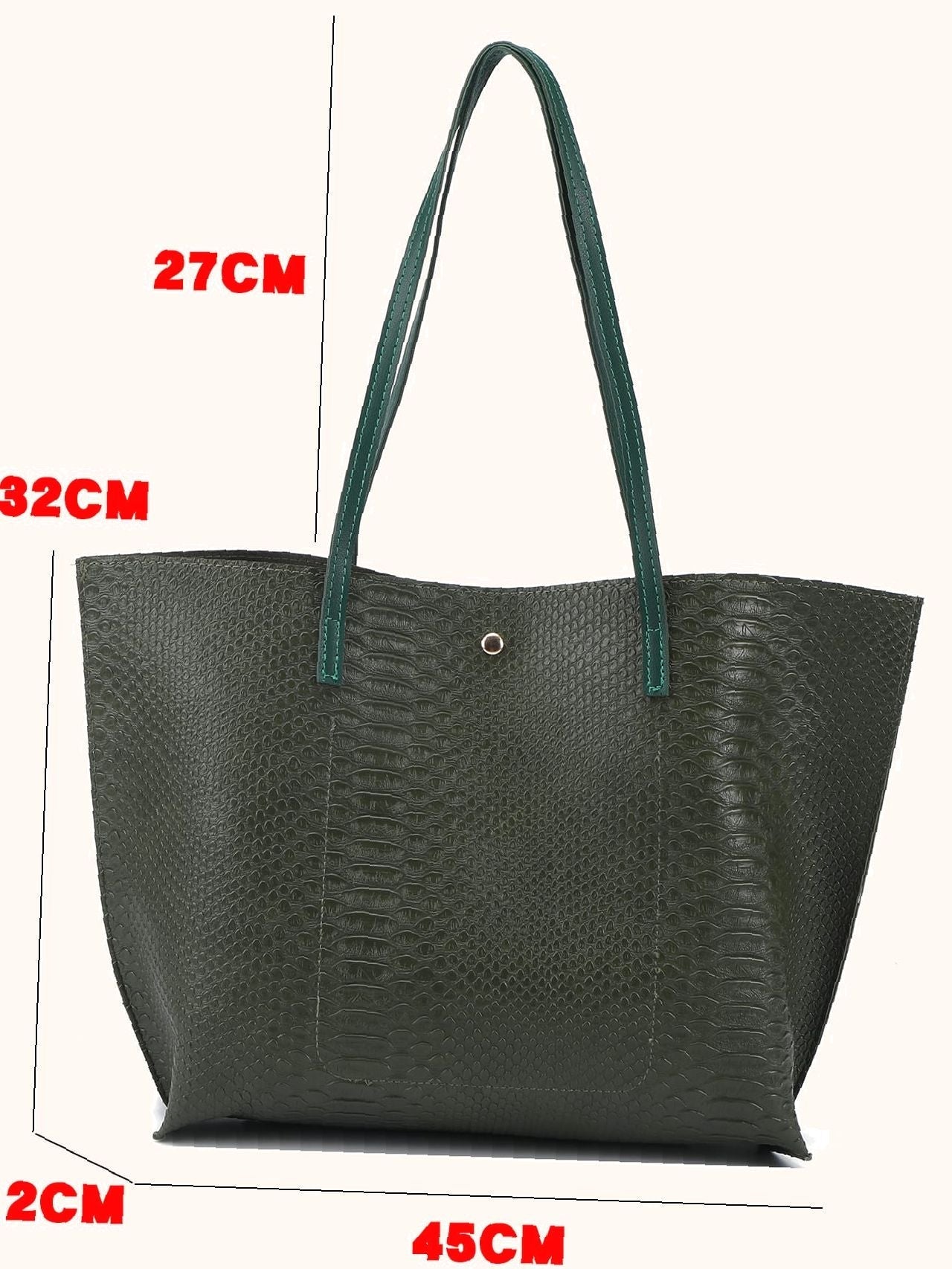 Futurecen - Pebble Embossed Tassel Decor Tote Bag  - Women Tote Bags