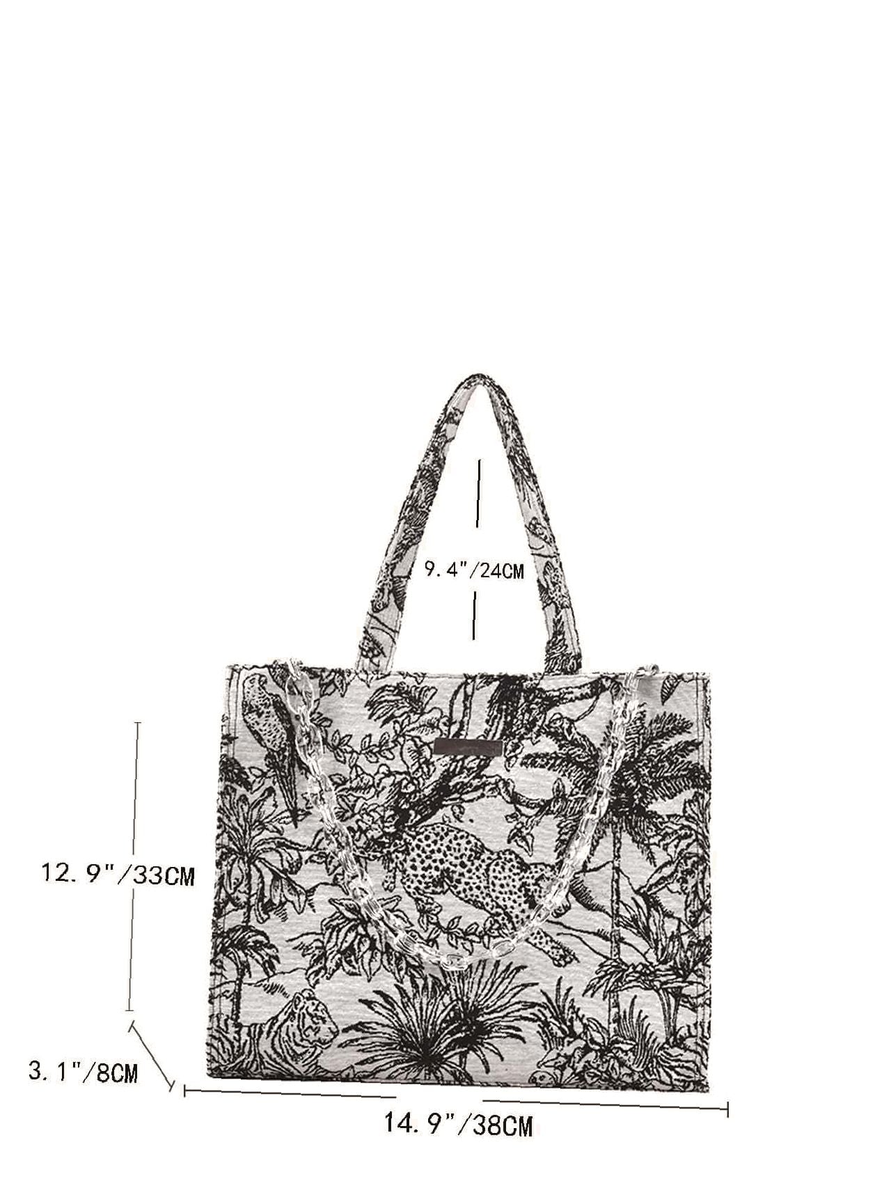 Futurecen - Tropical Large Capacity Tote Bag  - Women Tote Bags