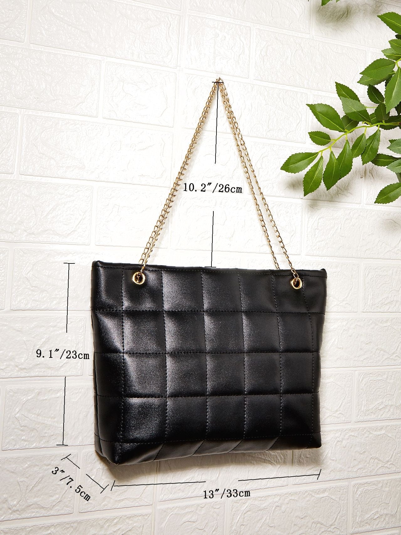 Futurecen - Quilted Chain Tote Bag  - Women Tote Bags