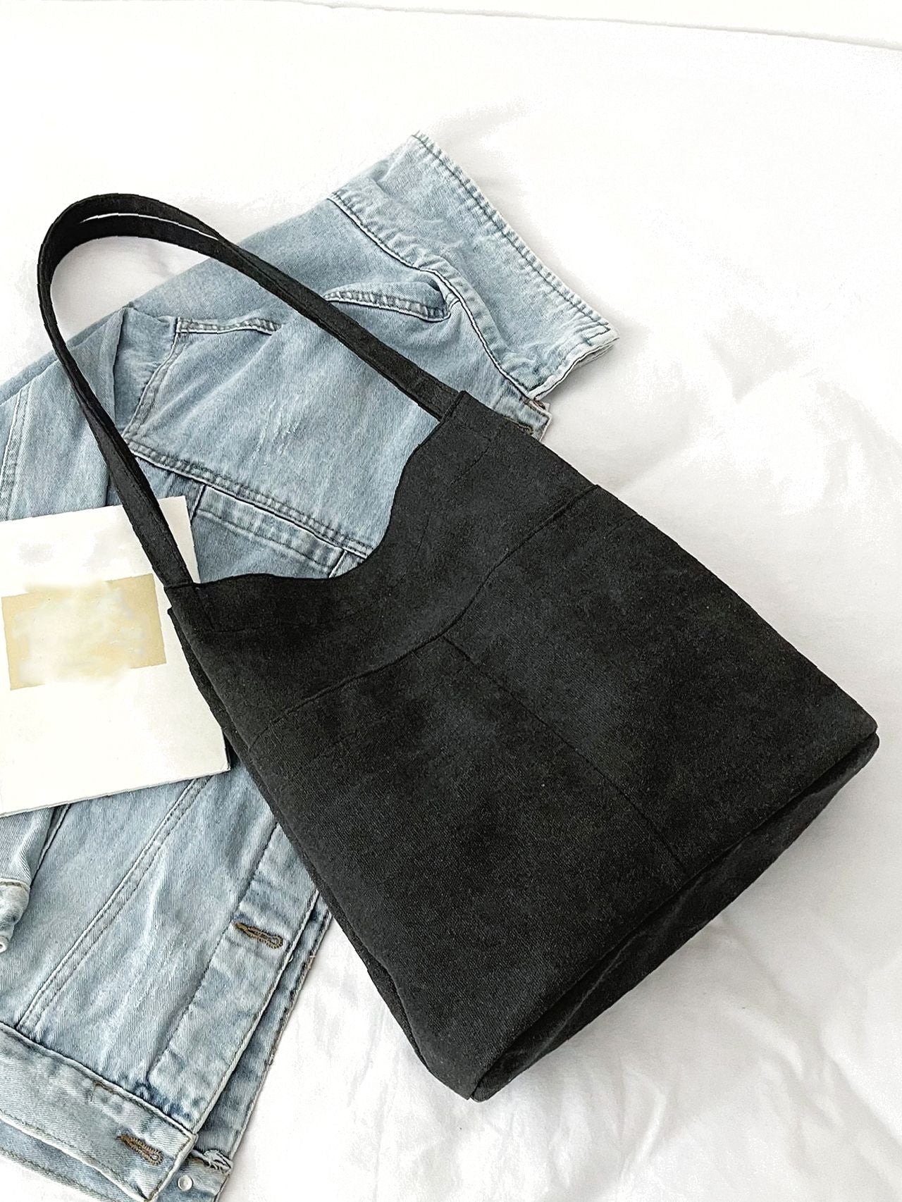 Futurecen - Minimalist Canvas Shopper Bag  - Women Tote Bags