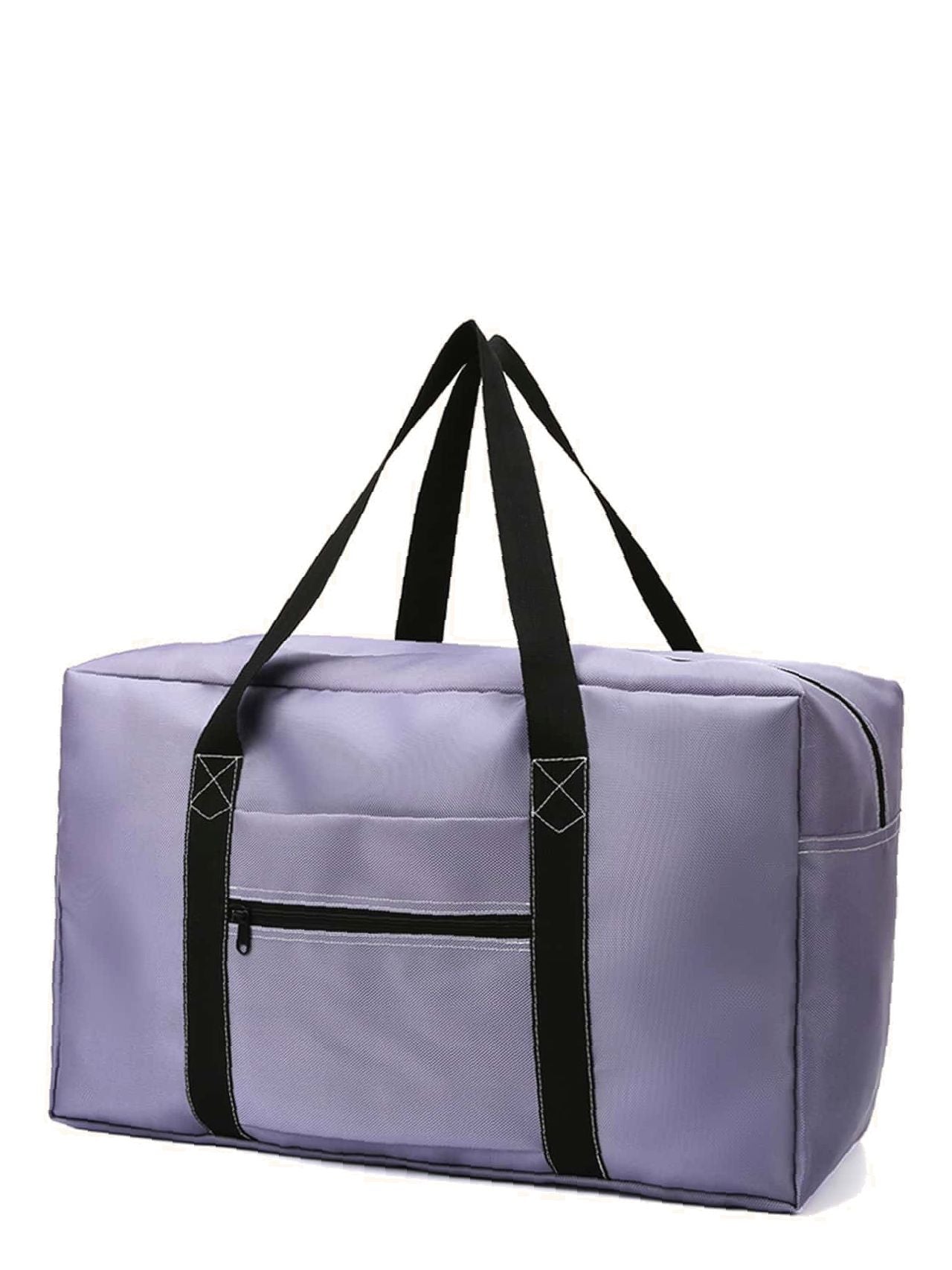 Futurecen - Contrast Binding Large Capacity Duffel Bag  - Women Tote Bags