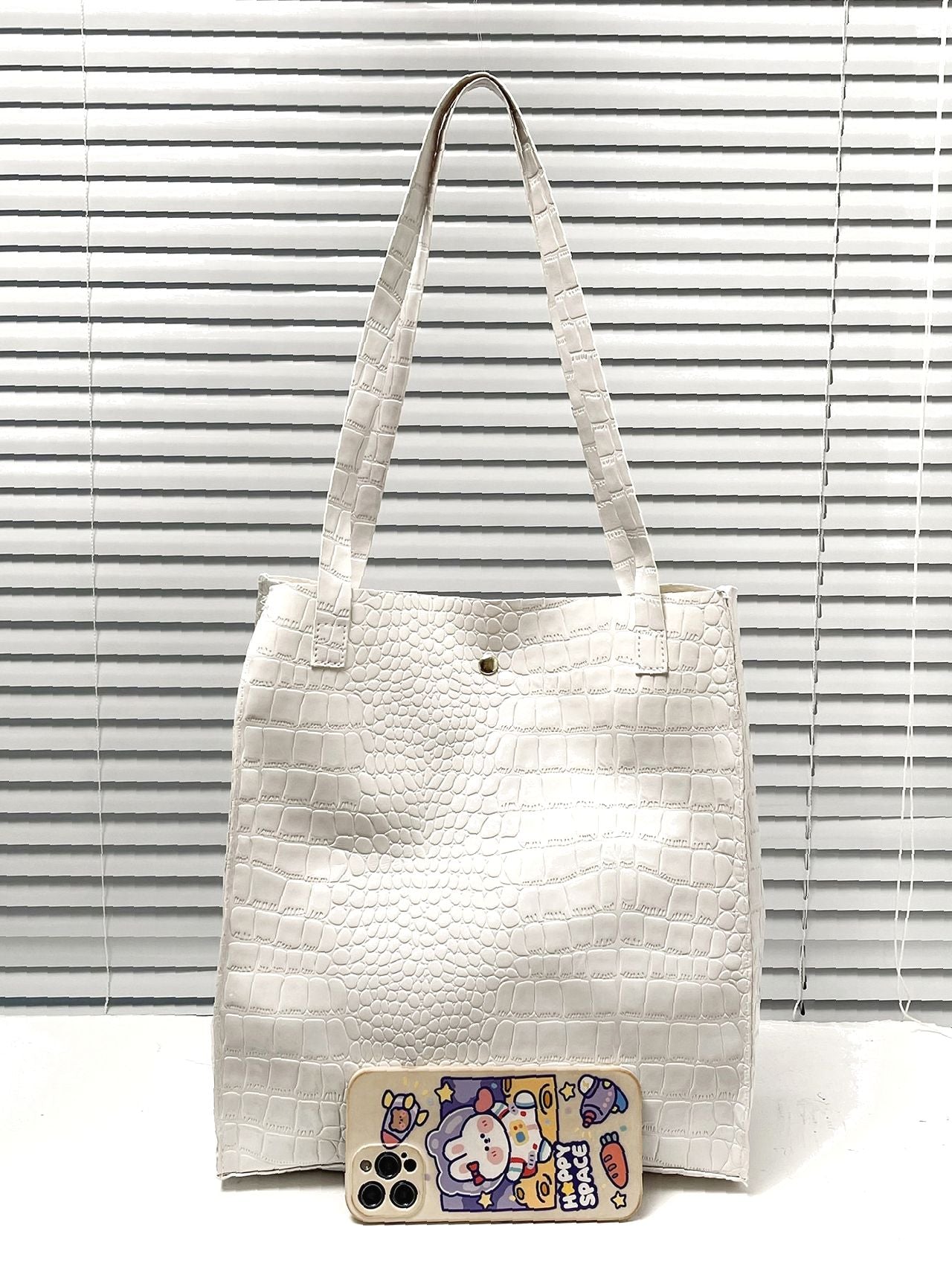 Futurecen - Crocodile Embossed Tote Bag  - Women Tote Bags