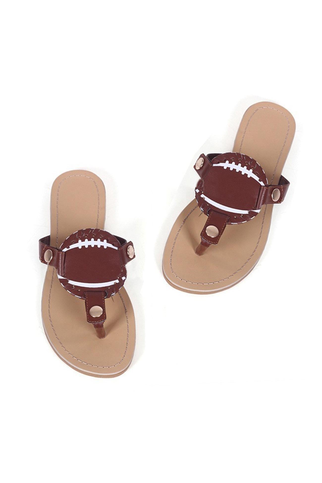 Baseball Flip-Flop Flat Sandals