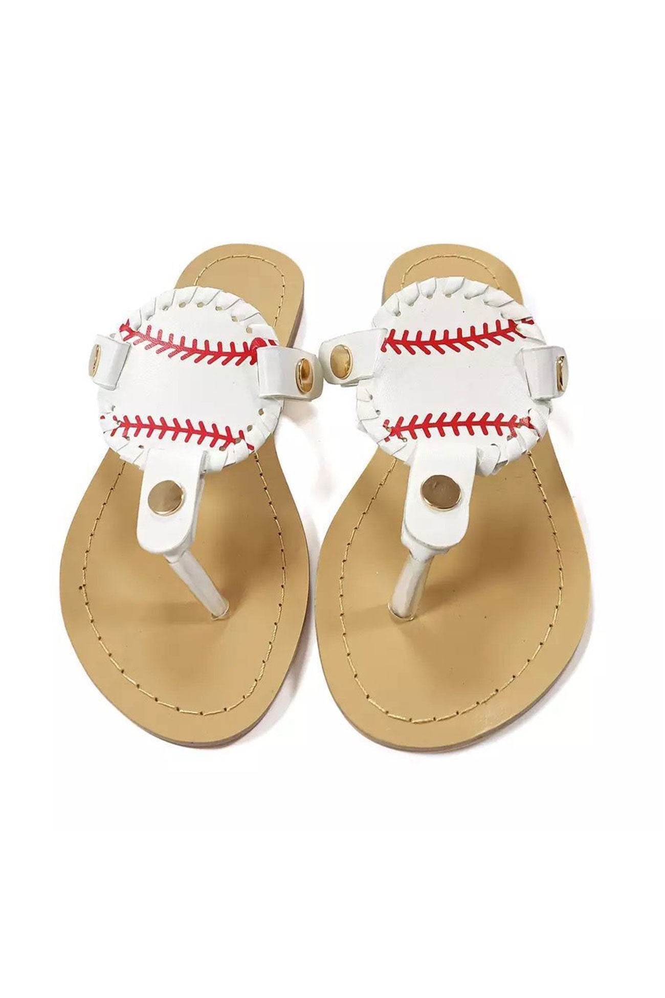 Baseball Flip-Flop Flat Sandals