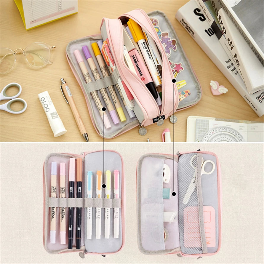 Futurecen Pencil Cases High Capacity Pencil case School Accessories Pen Case Bags Box