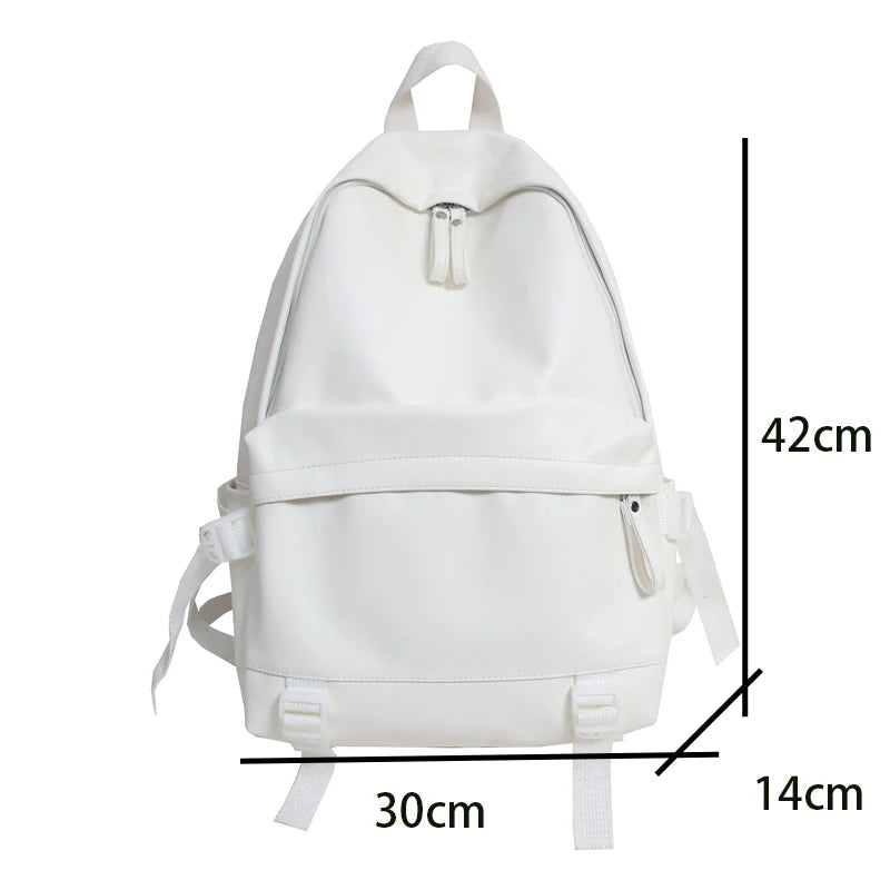 Futurecen Large Backpack Women Leather Rucksack Women's Knapsack Travel Backpacks Shoulder School Bags for Teenage Girls Mochila Back Pack