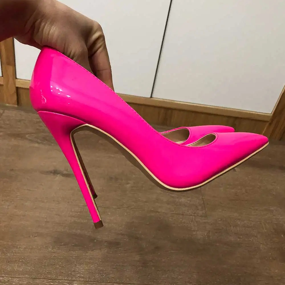 Futurecen Candy Color Women's Pointed Toe High Heels Cute Stilettos Pumps Elegant Ladies Party Sweet Shoes Customized Accept