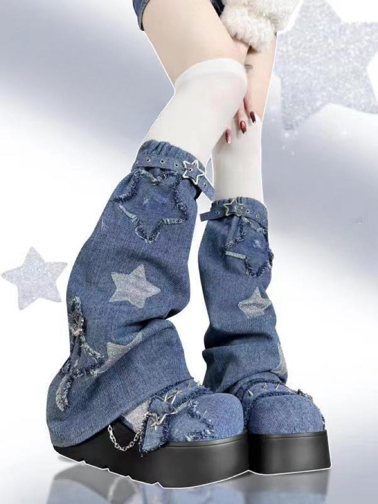 ♡ Star Mark ♡ - Canvas Platform Shoes