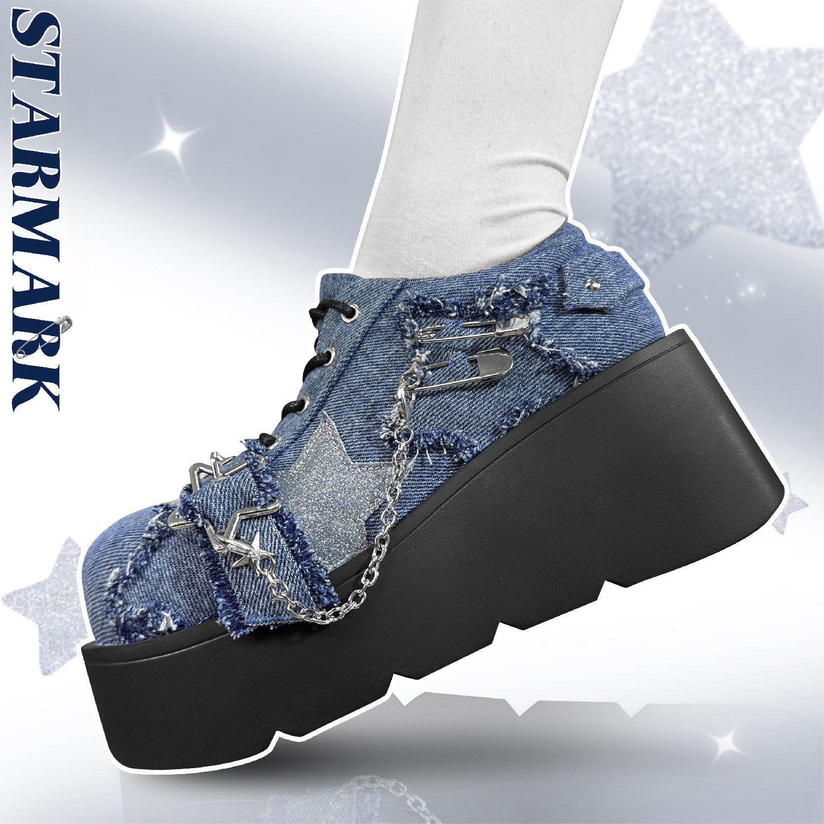 ♡ Star Mark ♡ - Canvas Platform Shoes