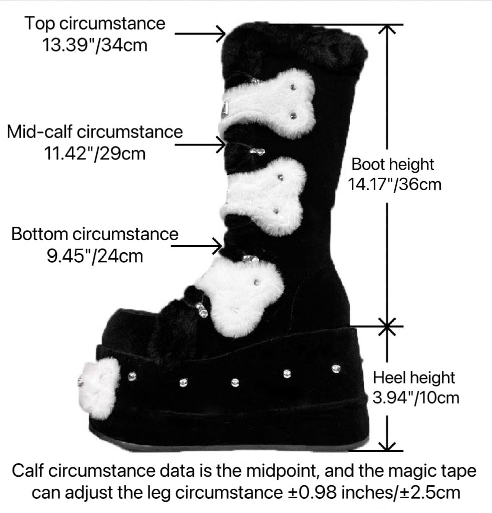 ♡ Melting Bones ♡ - Y2K Chunky Boots